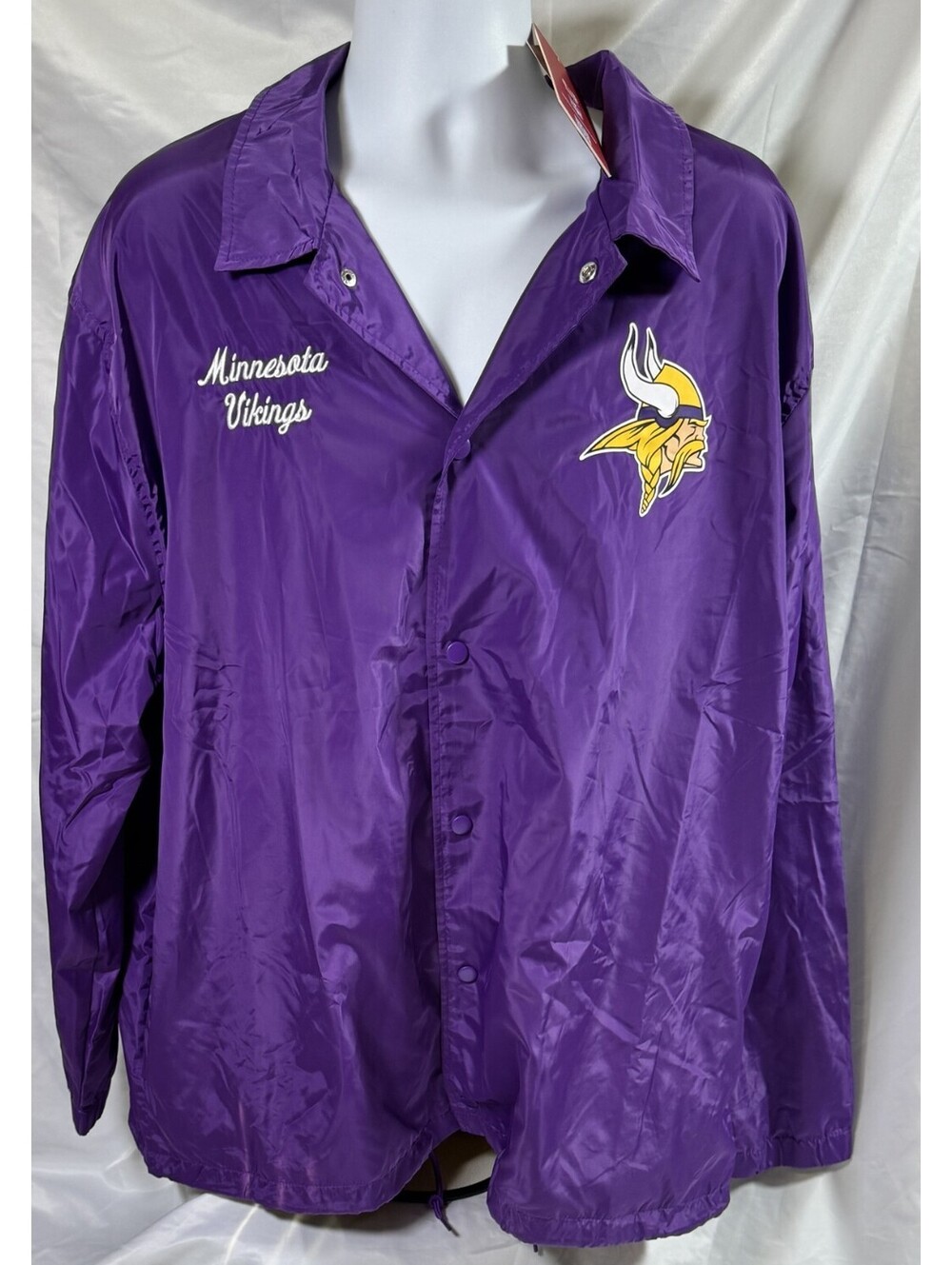 Minnesota Vikings Coaches Windbreaker Jacket Ultra Game Mens XXXL NWT
